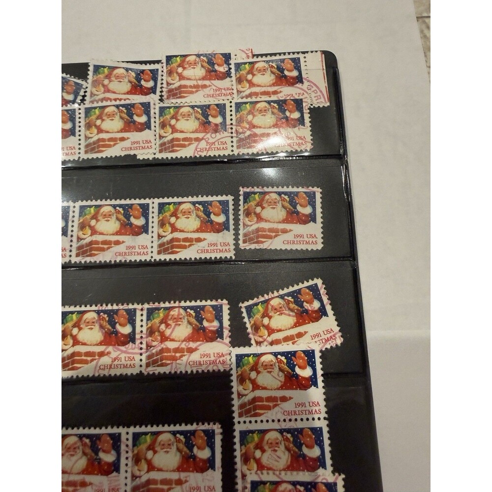 US Scott #2579 Christmas Santa Claus in Chimney 29c Stamp Block of +100 - Picture 6 of 7